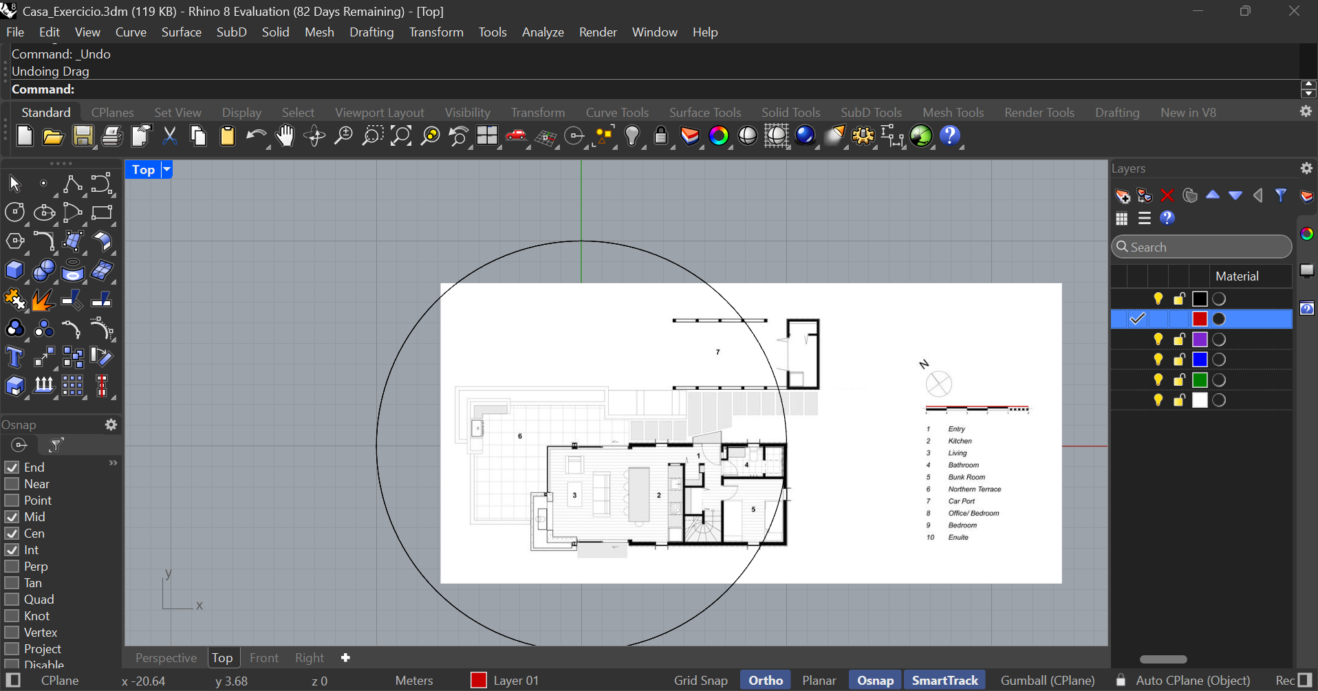 Print da imagem em fase de escalagem