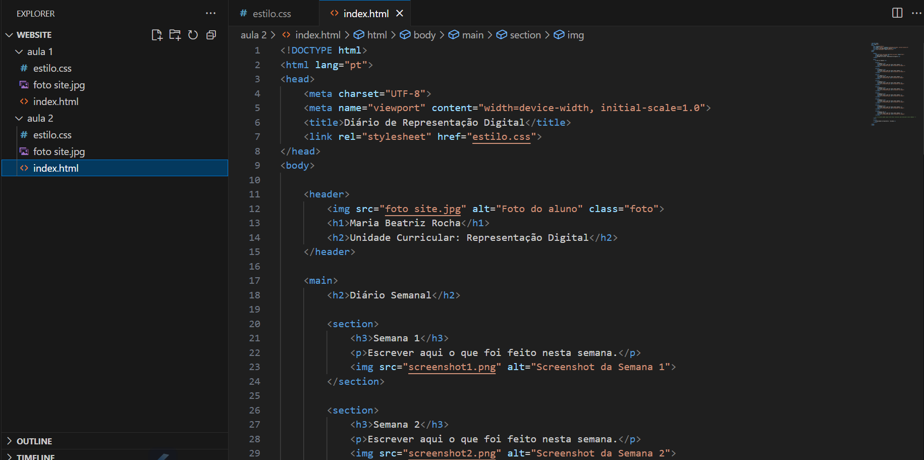 Screenchot da semana