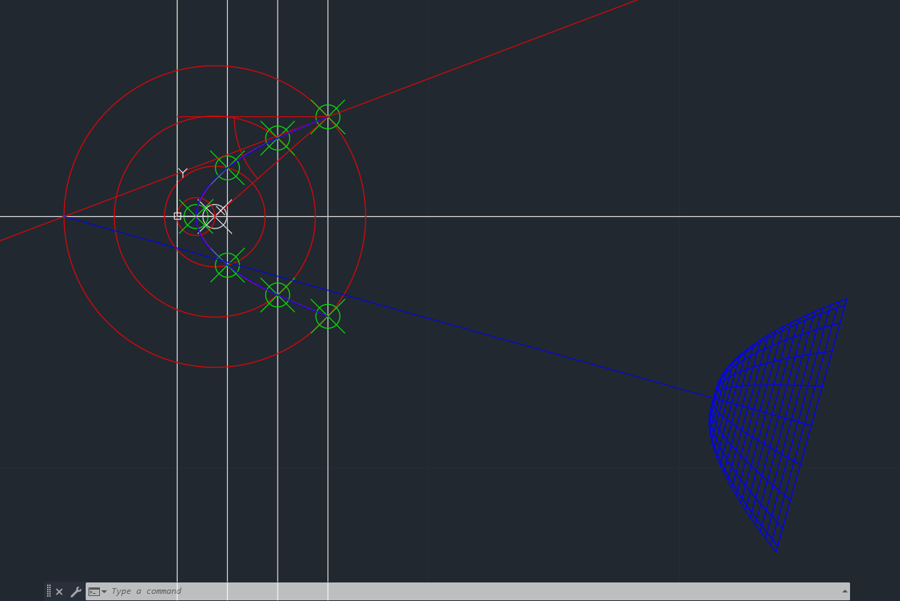 Gerar parabolóide por revolução